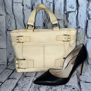 Michael Kors handbag cream gold leather